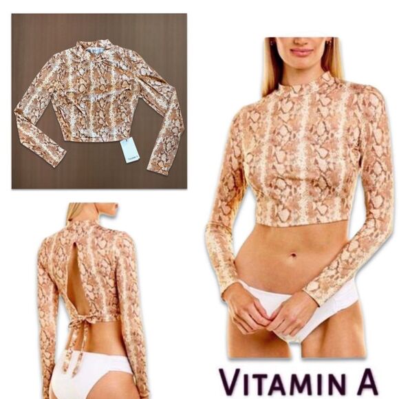 NWT Vitamin A Remy Rashgaurd Top - Picture 13 of 13